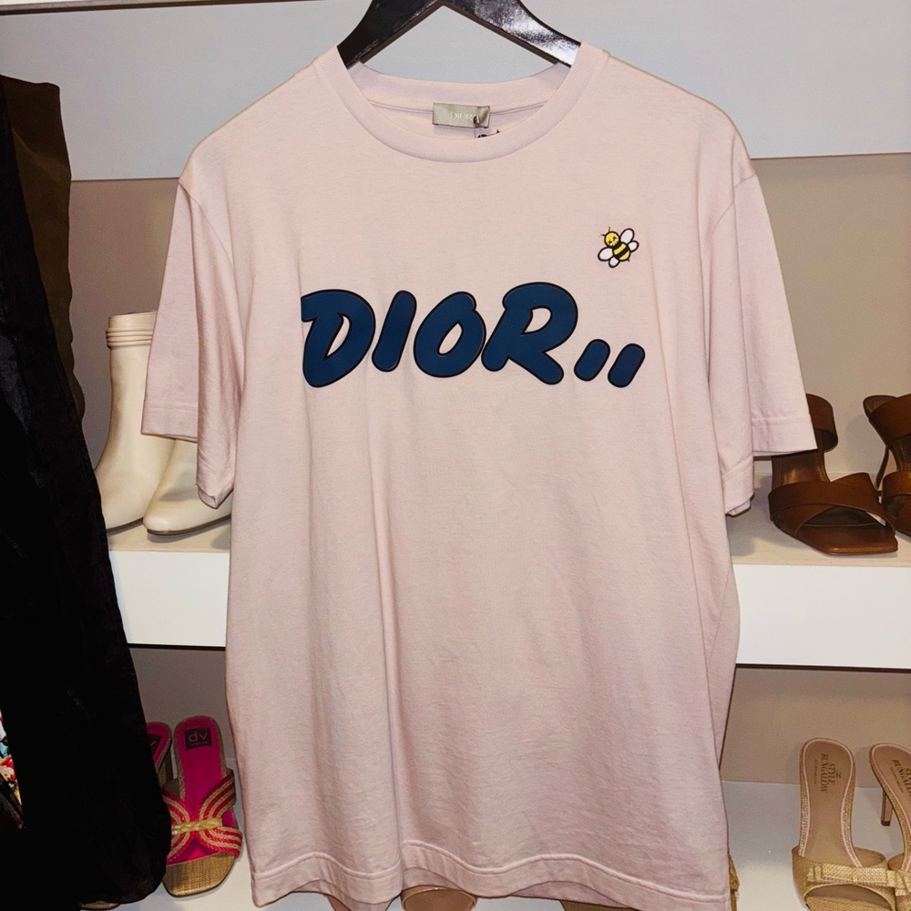 Authentic Dior Pink Graphic Women’s T-Shirt